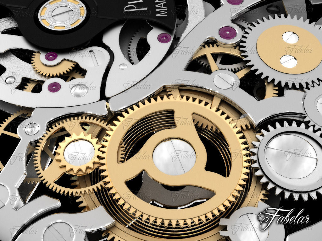 Watch mechanism 3D model_7