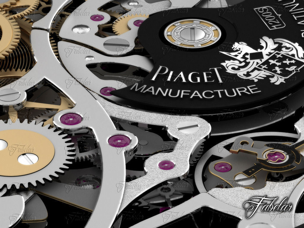 Watch mechanism 3D model_6