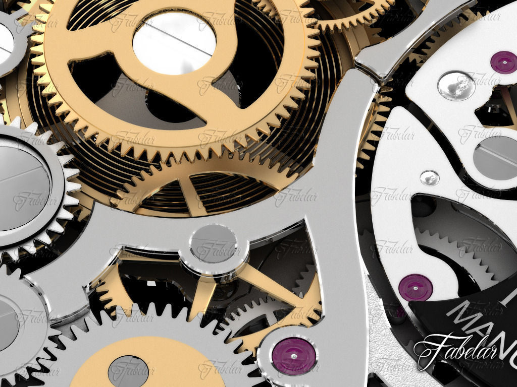 Watch mechanism 3D model_5