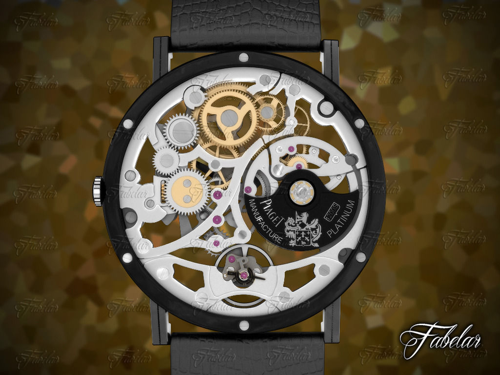 Watch mechanism 3D model_1