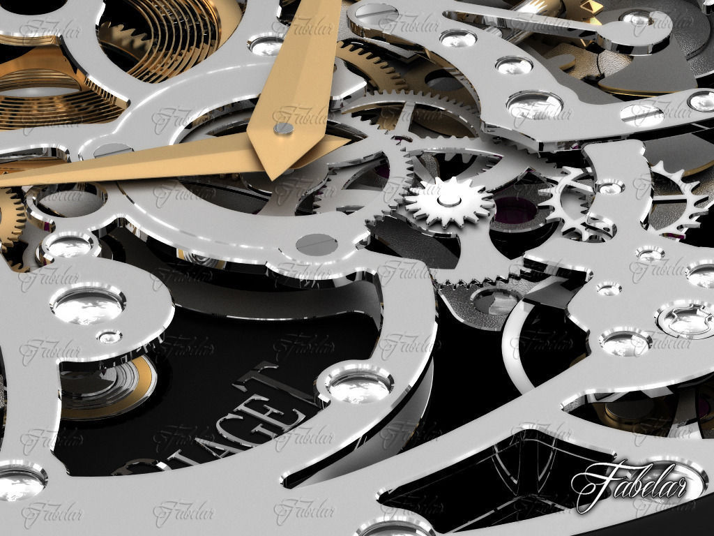 Watch mechanism 3D model_8