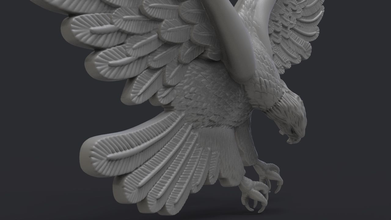 Eagle  3D print model_7