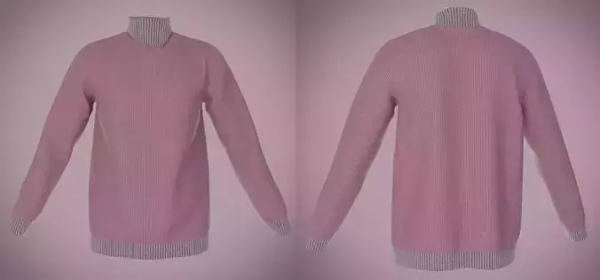 Male sweater- Turtleneck outfit 