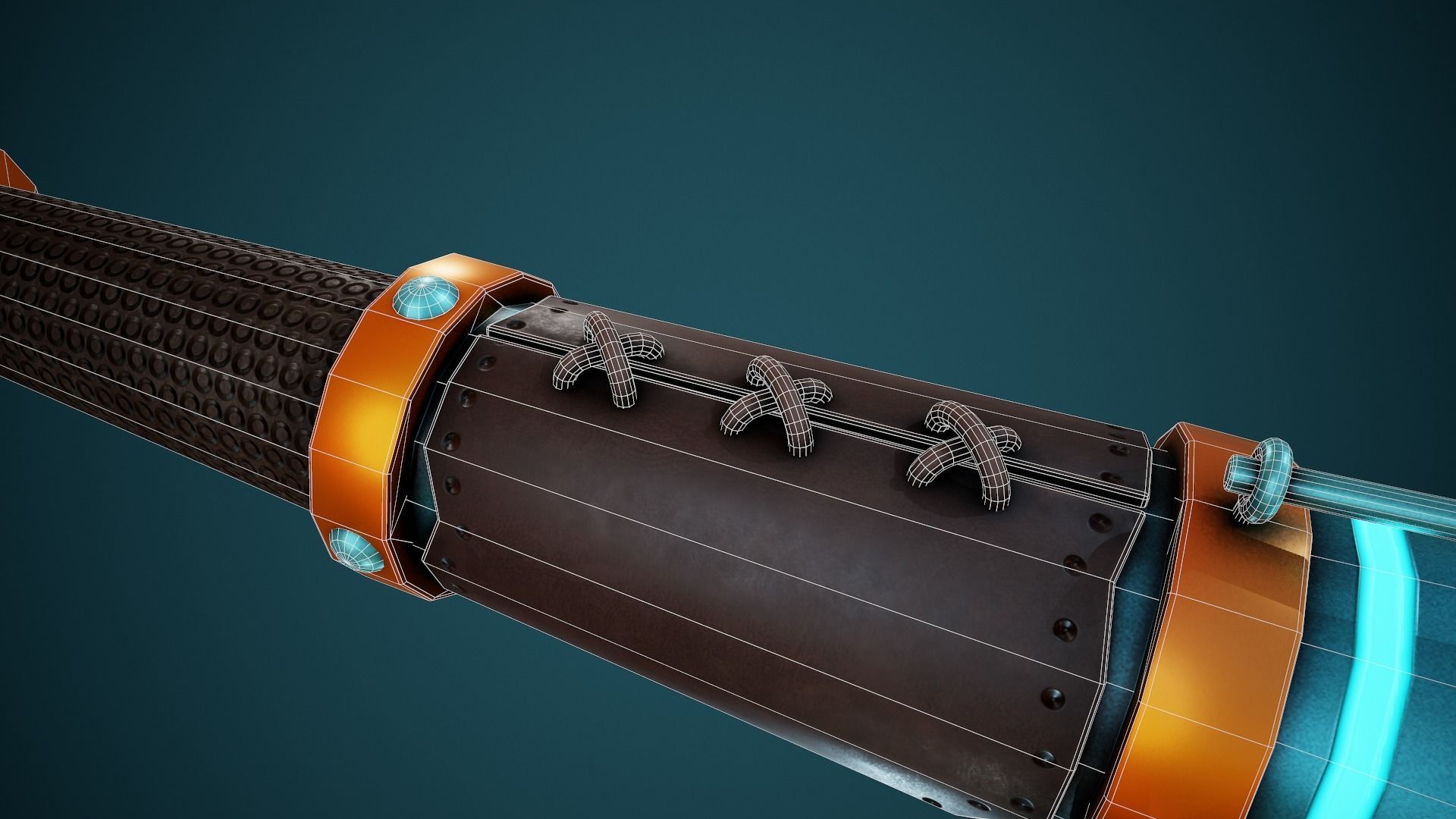 Stylized Spyglass - Tutorial Included Low-poly 3D model_9