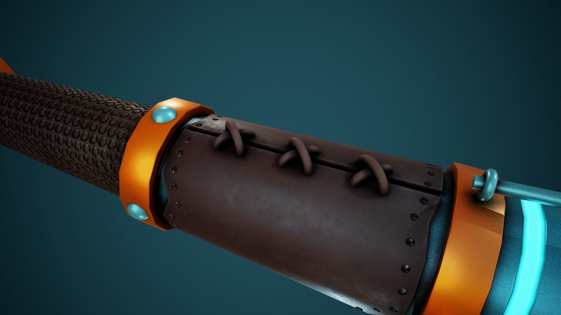Stylized Spyglass - Tutorial Included Low-poly 3D model_8