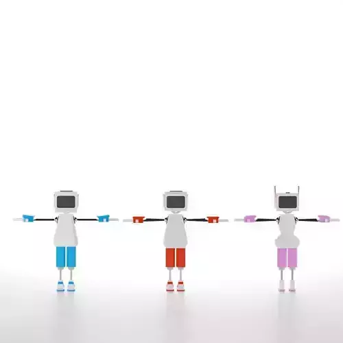 Robot Low-poly 3D model