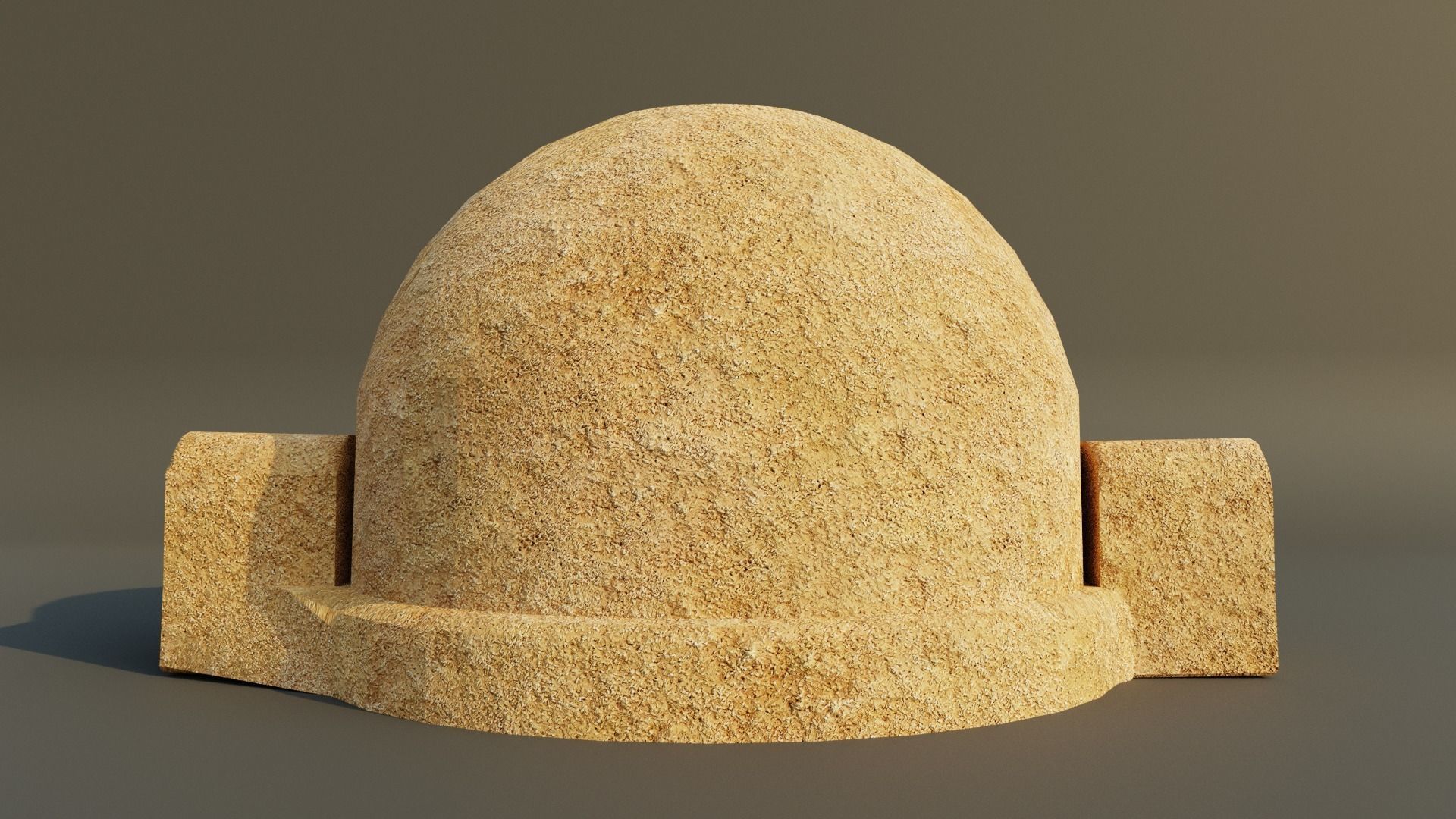 Tatooine Dwelling Hut Low-poly 3D model_3