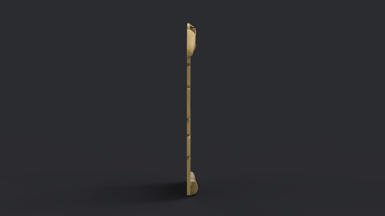 Parchment wooden scroll 3D print model_5