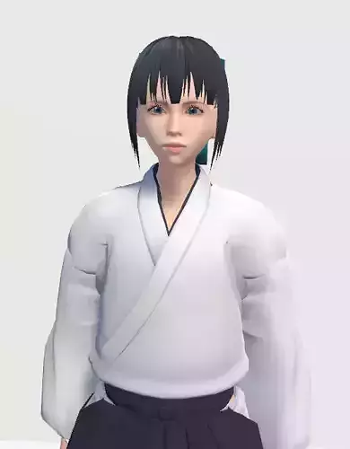 Unity Humanoid Model Female 032 Free 3D model