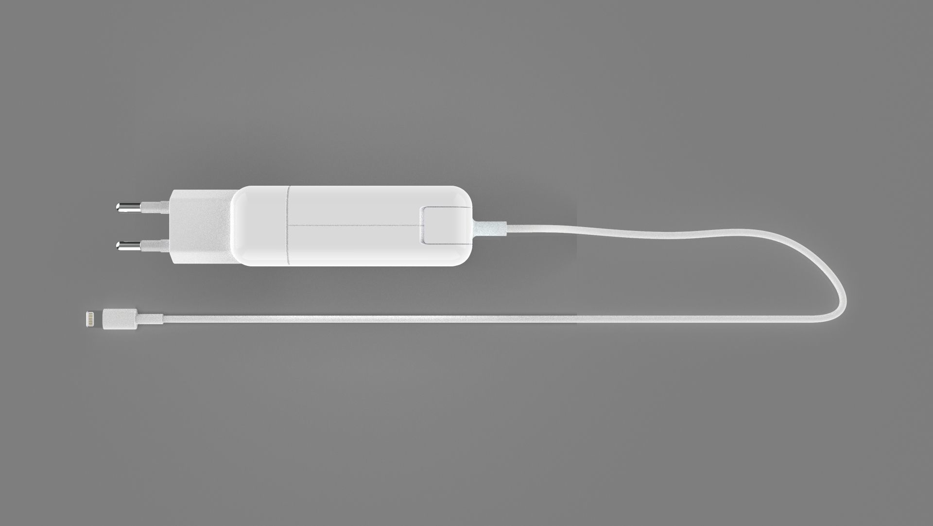 Apple MacBook PRO charging adapter 3D model_6