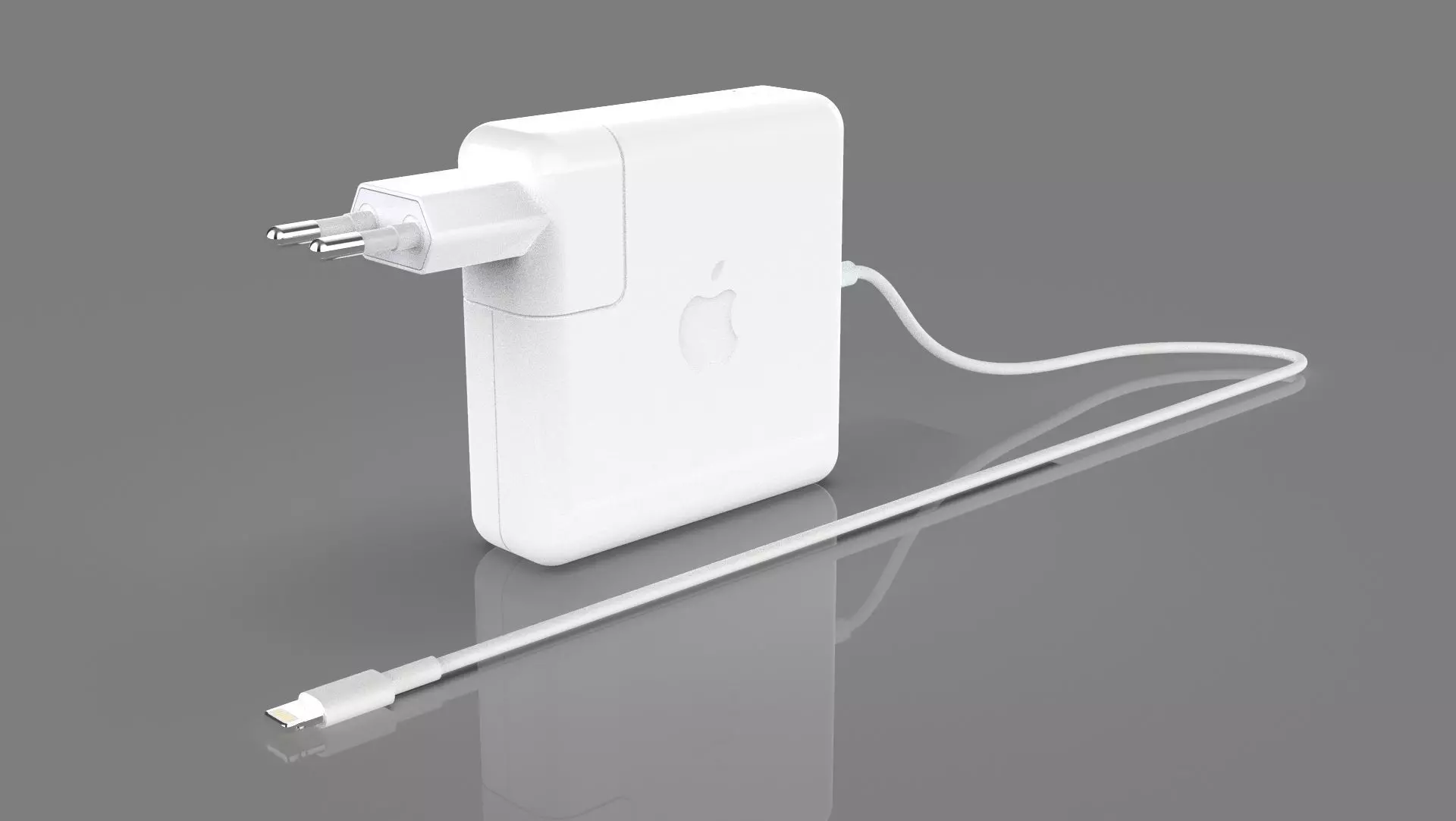 Apple MacBook PRO charging adapter 3D model_0