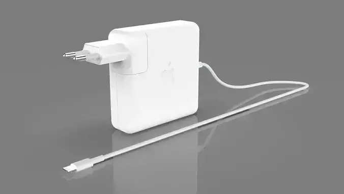 Apple MacBook PRO charging adapter 3D model