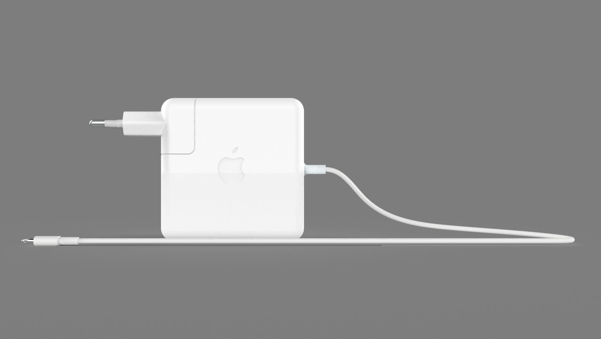 Apple MacBook PRO charging adapter 3D model_3