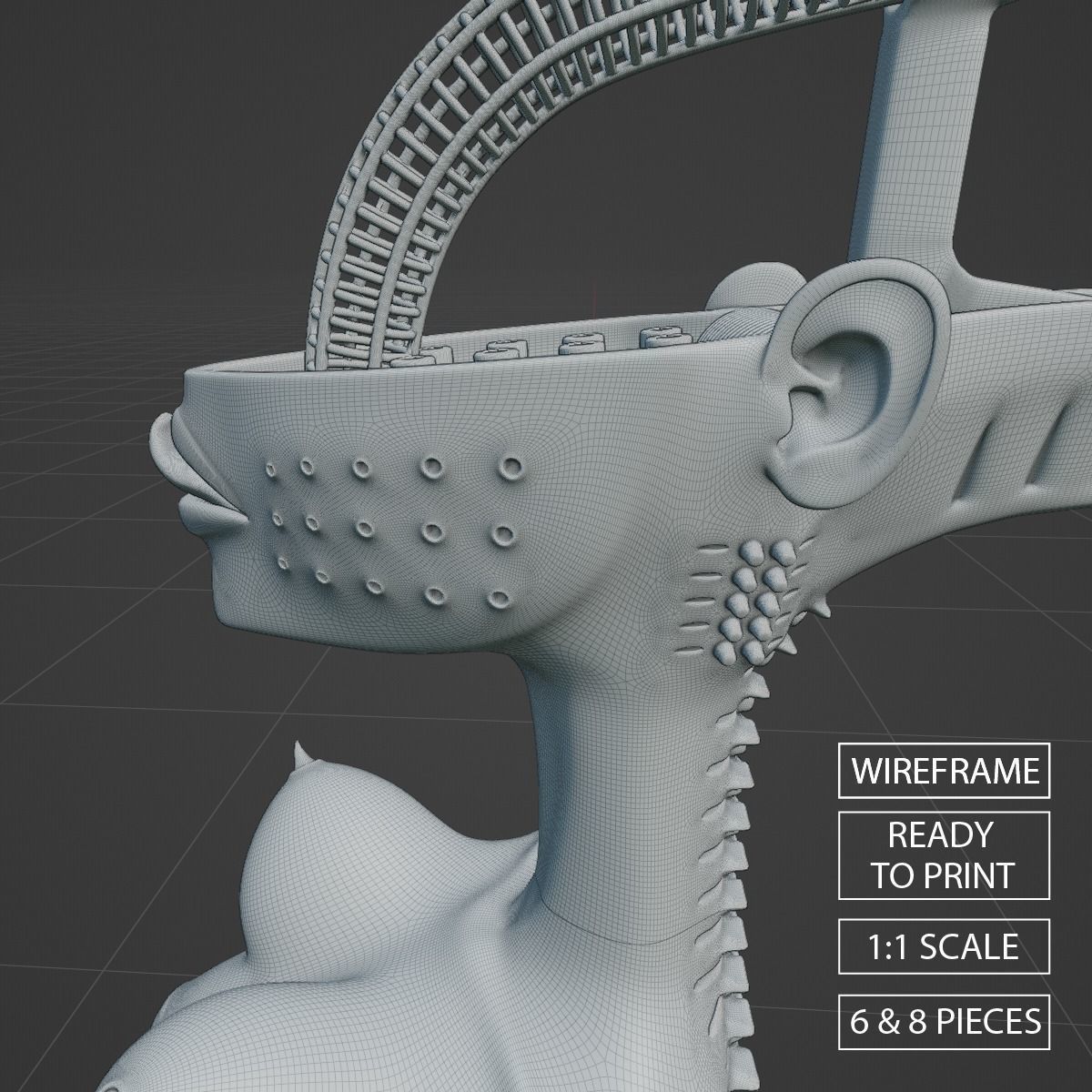 KORNS MICROPHONE STAND  -  THE BITCH  -  V3 3D print model_9