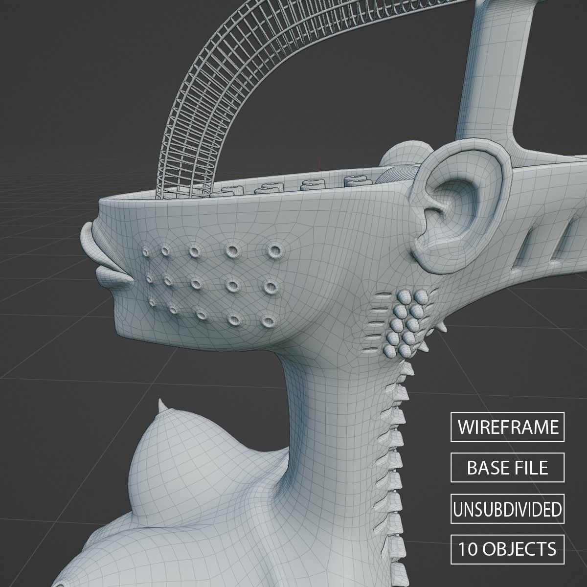 KORNS MICROPHONE STAND  -  THE BITCH  -  V3 3D print model_6