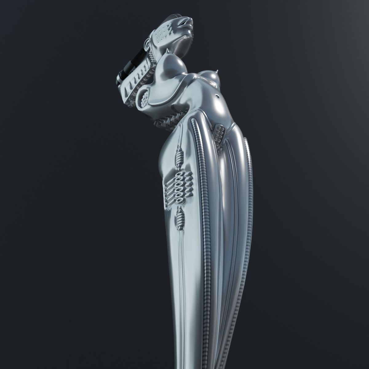 KORNS MICROPHONE STAND  -  THE BITCH  -  V3 3D print model_5