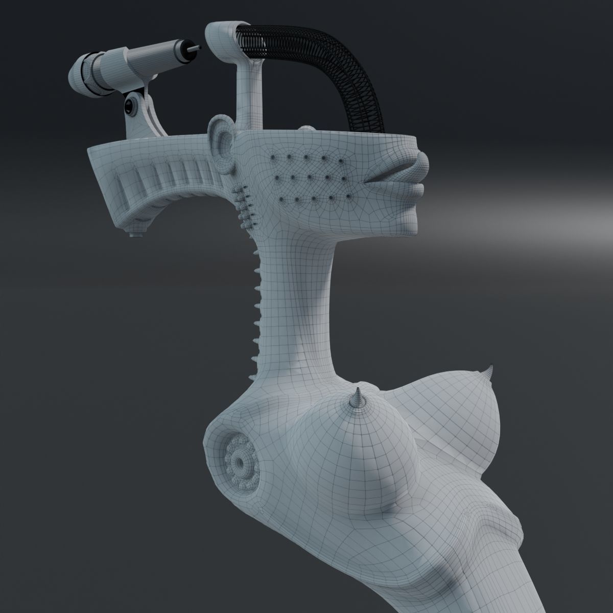 KORNS MICROPHONE STAND  -  THE BITCH  -  V3 3D print model_7