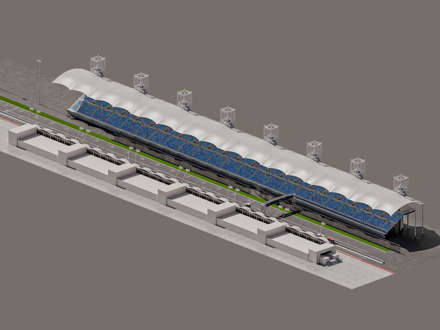 Race Track 3D model_1