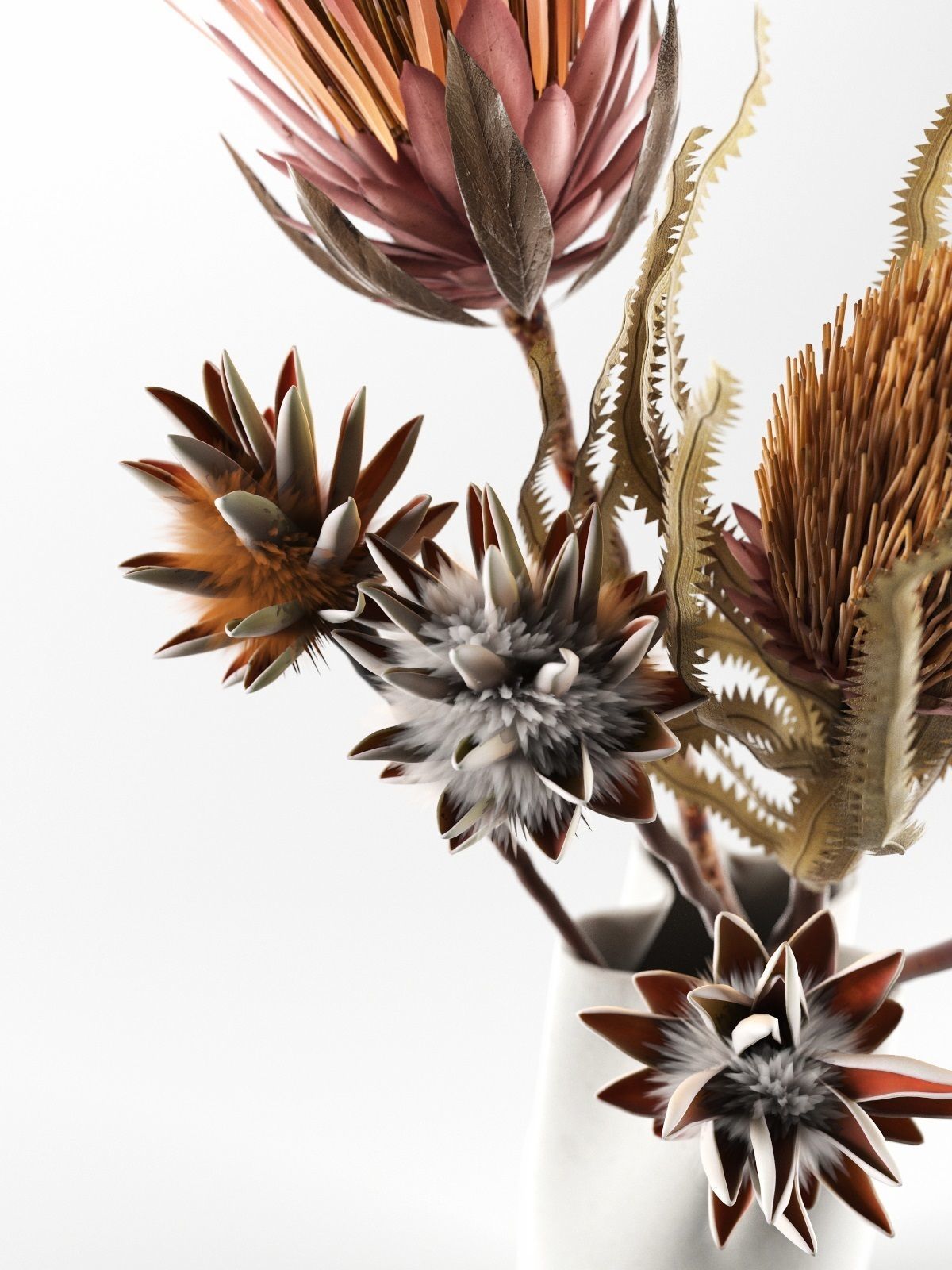 Vase with Flowers 3D model_2