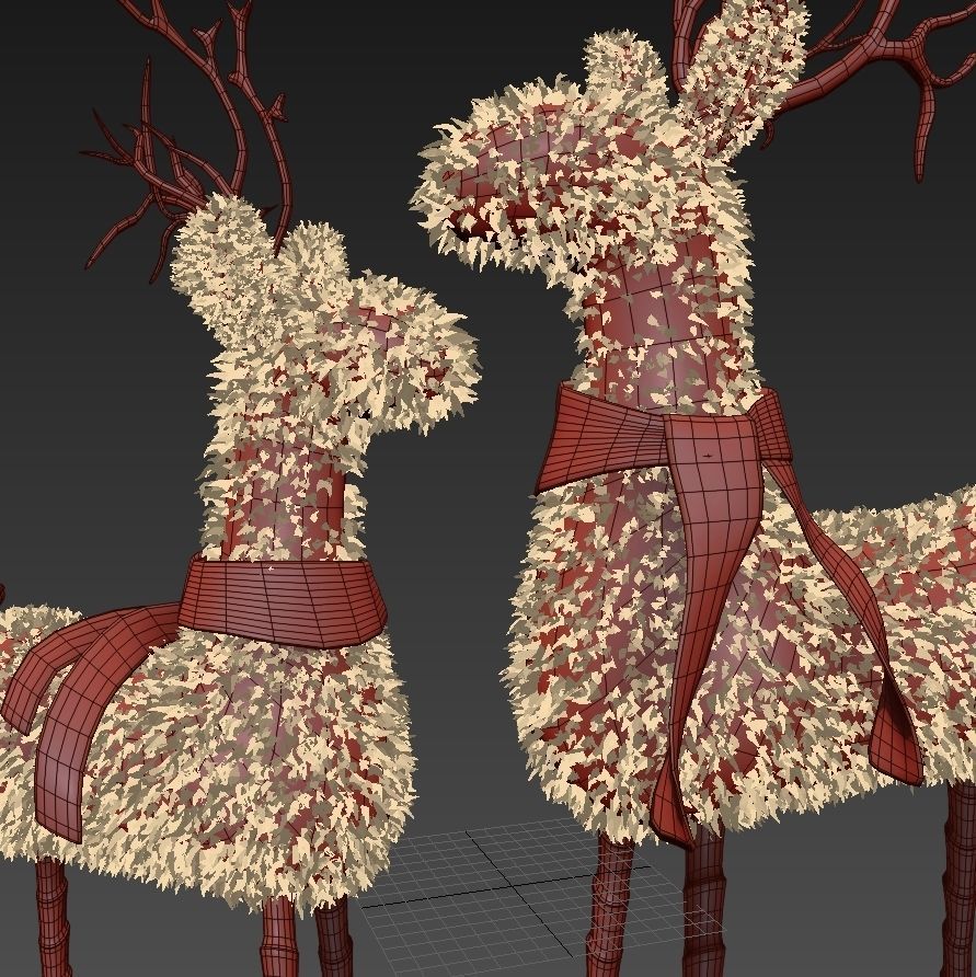 Sherpa reindeer Pottery Barn 3D model_5