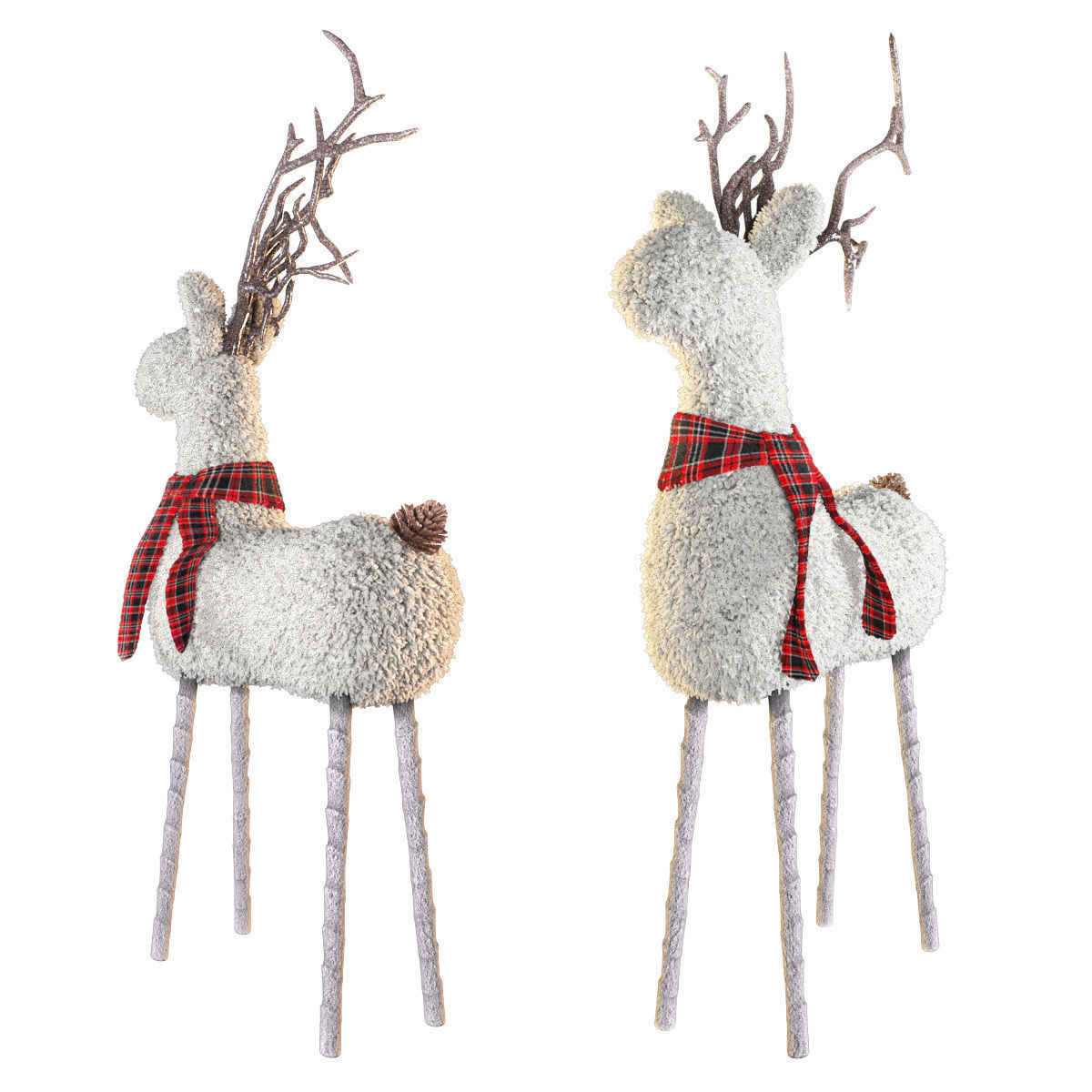 Sherpa reindeer Pottery Barn 3D model_1