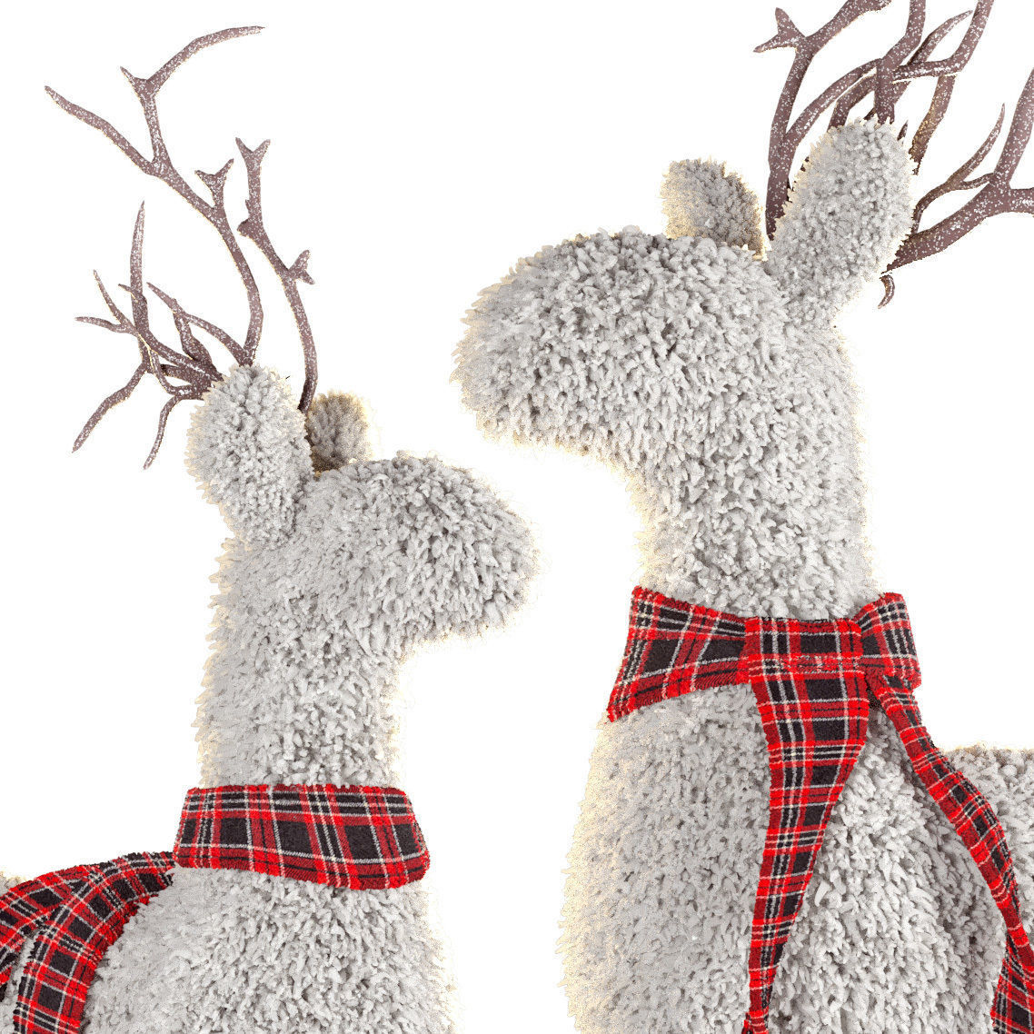 Sherpa reindeer Pottery Barn 3D model_2