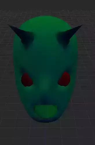 Corona monster virus effect 3D model