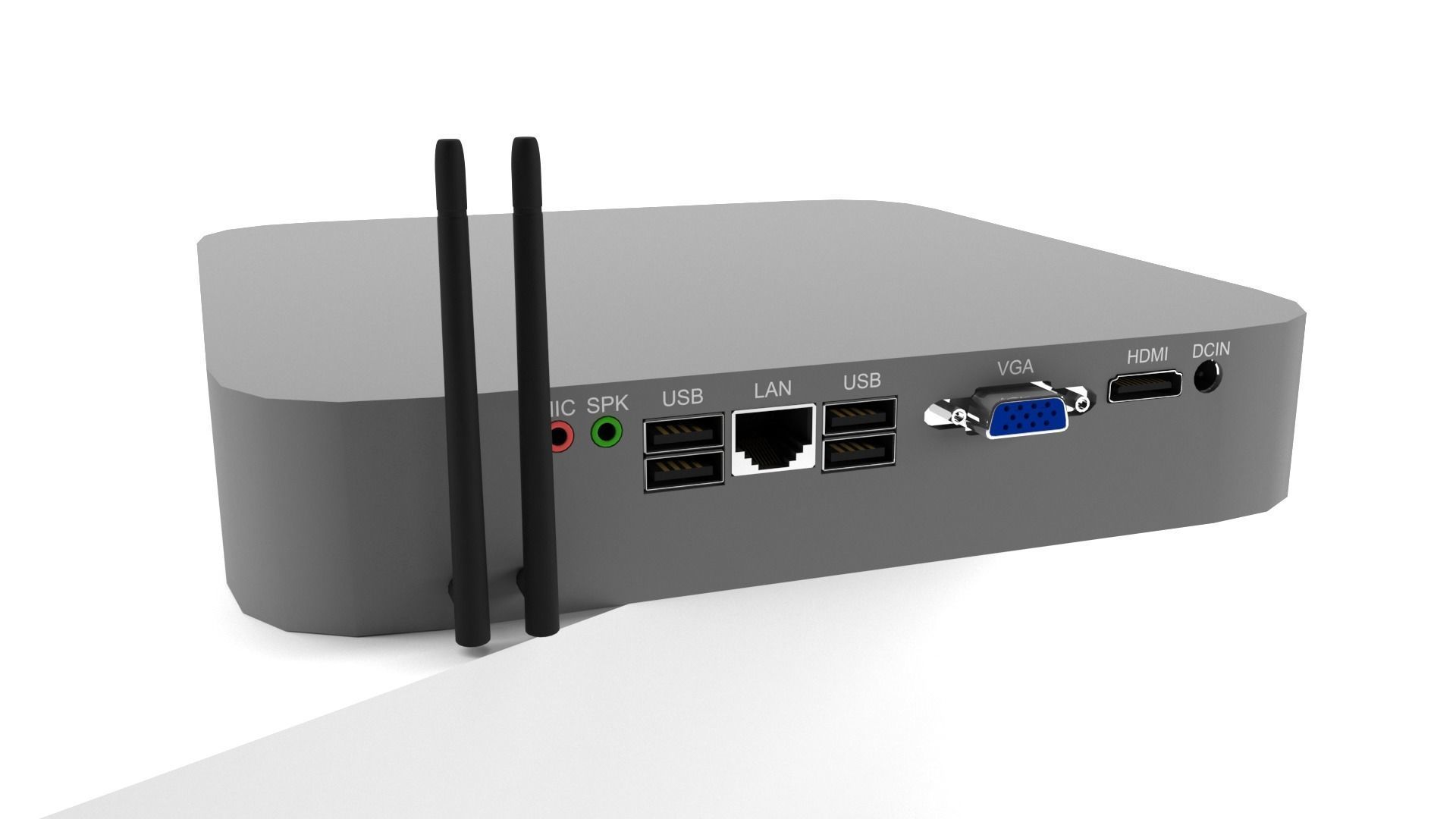 Mini PC Computer 3D model_2