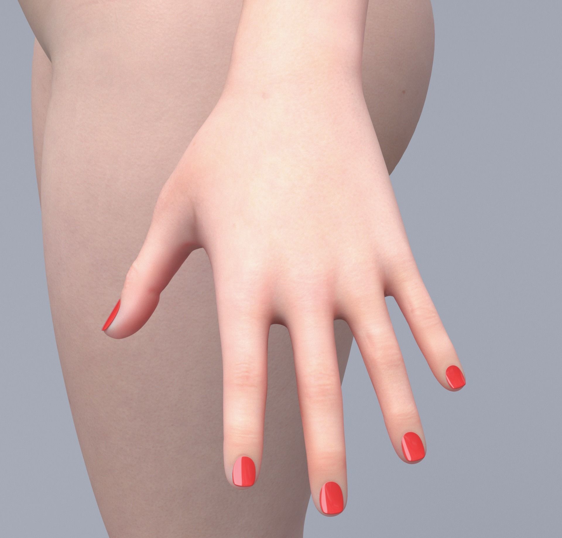 3D Woman - Realistic Perfect Female Body Basemesh 3D model_13