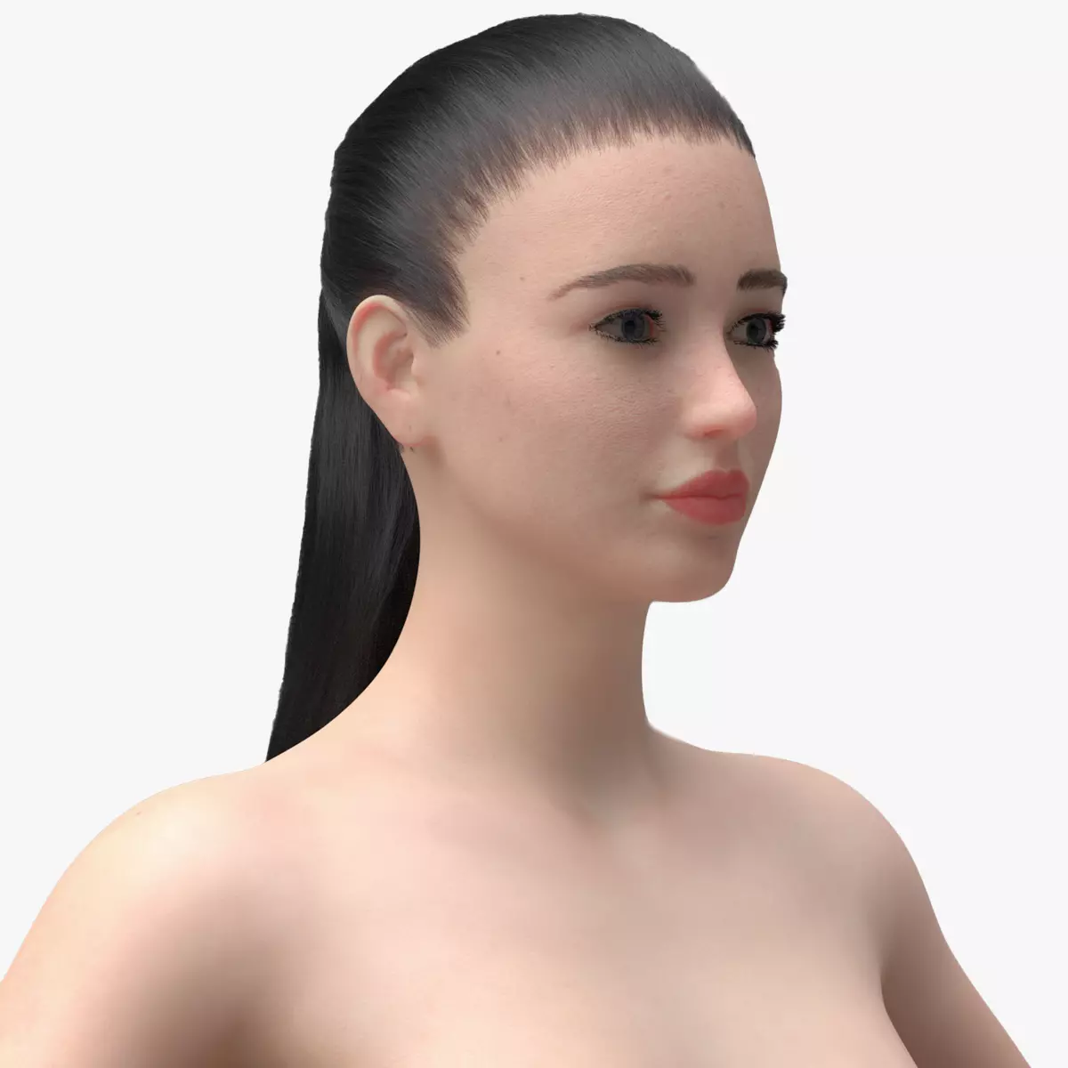 3D Woman - Realistic Perfect Female Body Basemesh 3D model_0