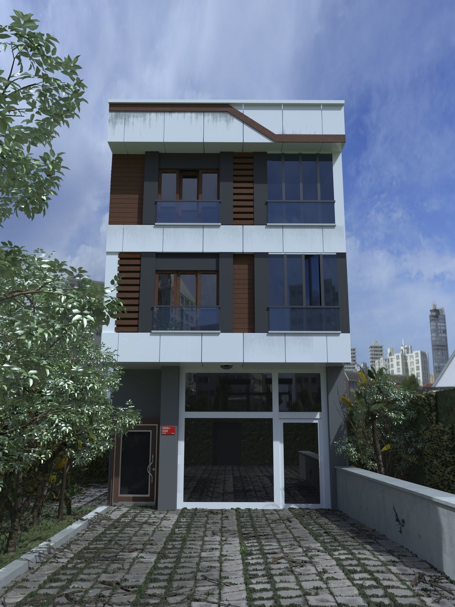 MODERN APARTMENT Low-poly 3D model