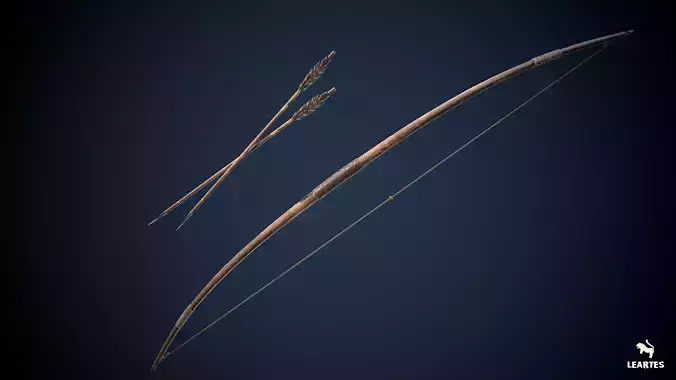 Viking Arrow and Bow Game-Ready