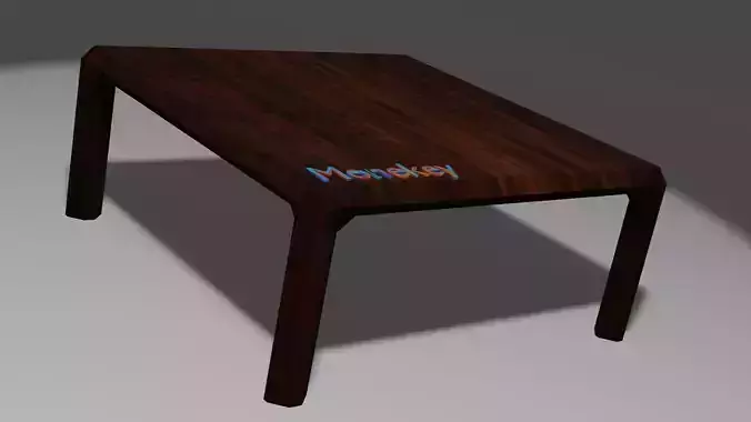 Table wooden with logo