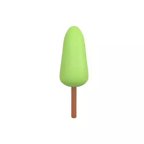 Cartoon Tree v4 001 Low-poly 3D model