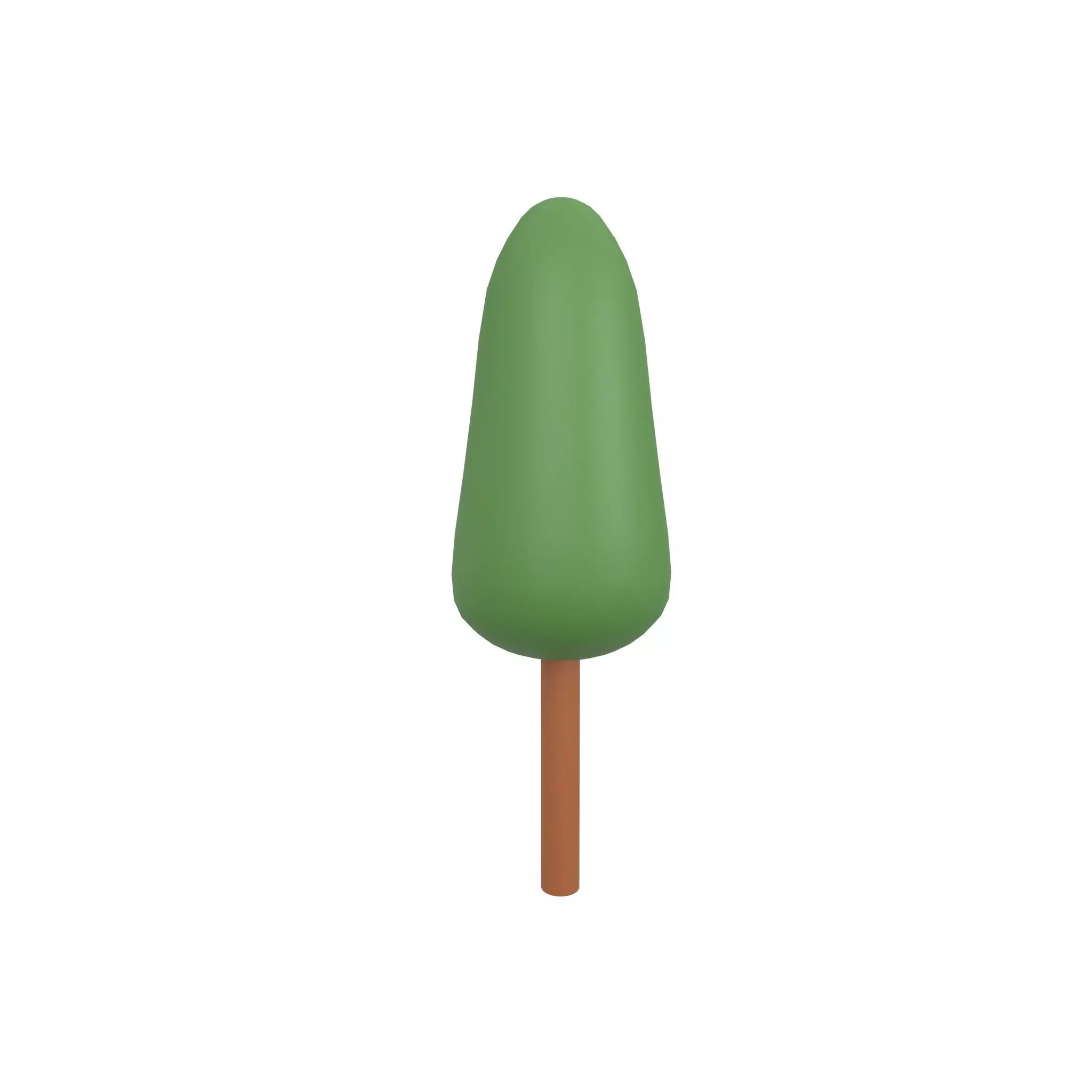 Cartoon Tree v4 002 Low-poly 3D model_0