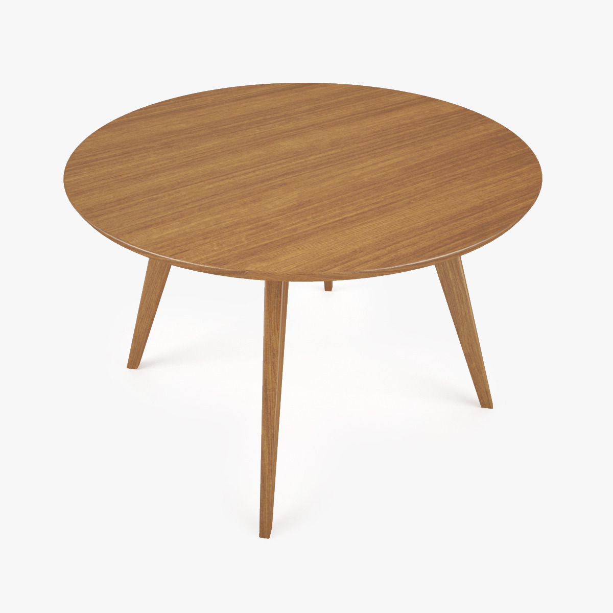 Knoll Straight Chair and Risom Dining Table 3D model_5