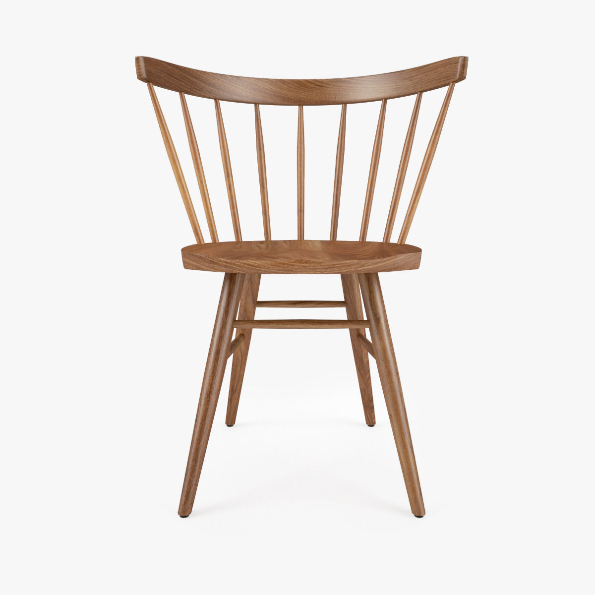 Knoll Straight Chair and Risom Dining Table 3D model_2