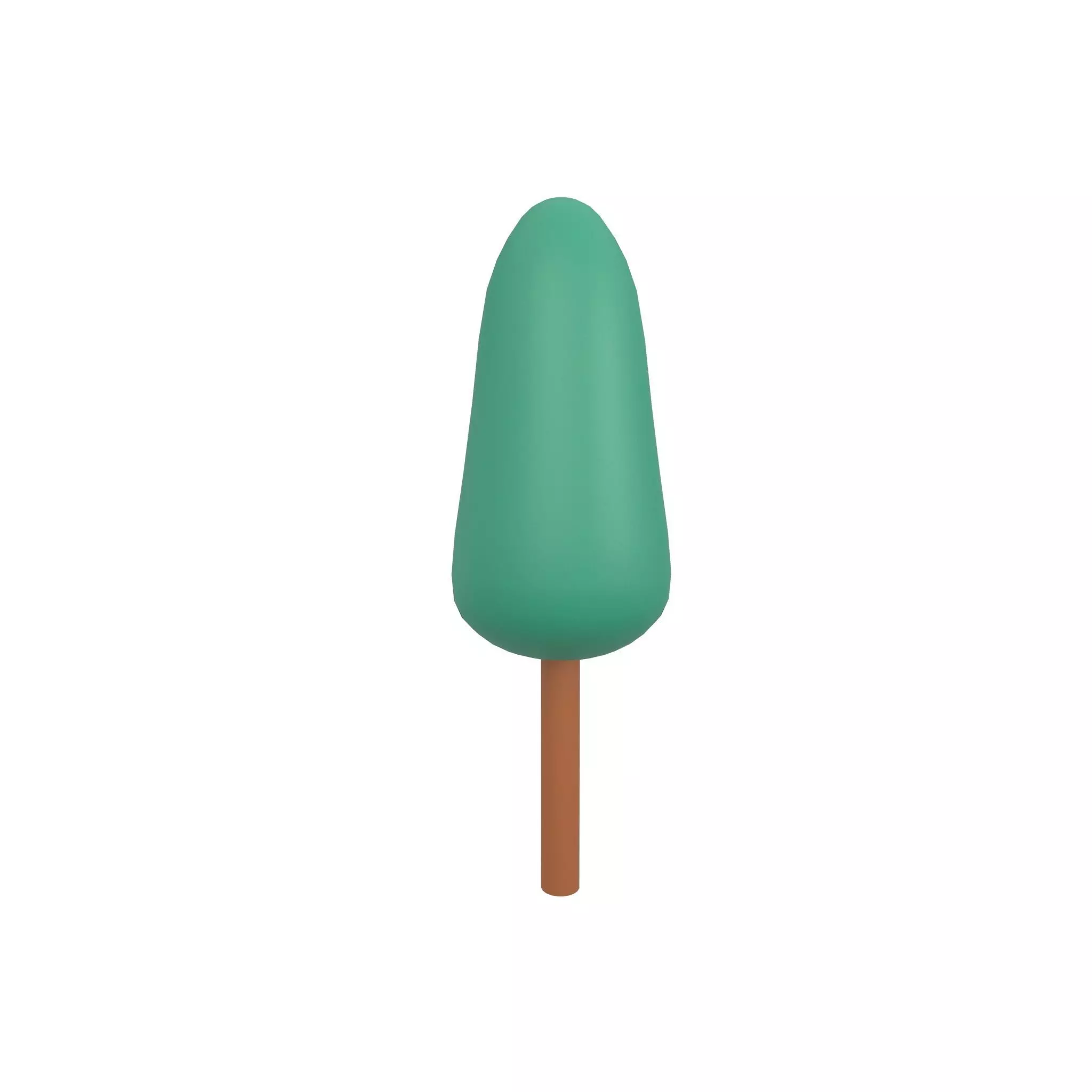 Cartoon Tree v4 003 Low-poly 3D model_0