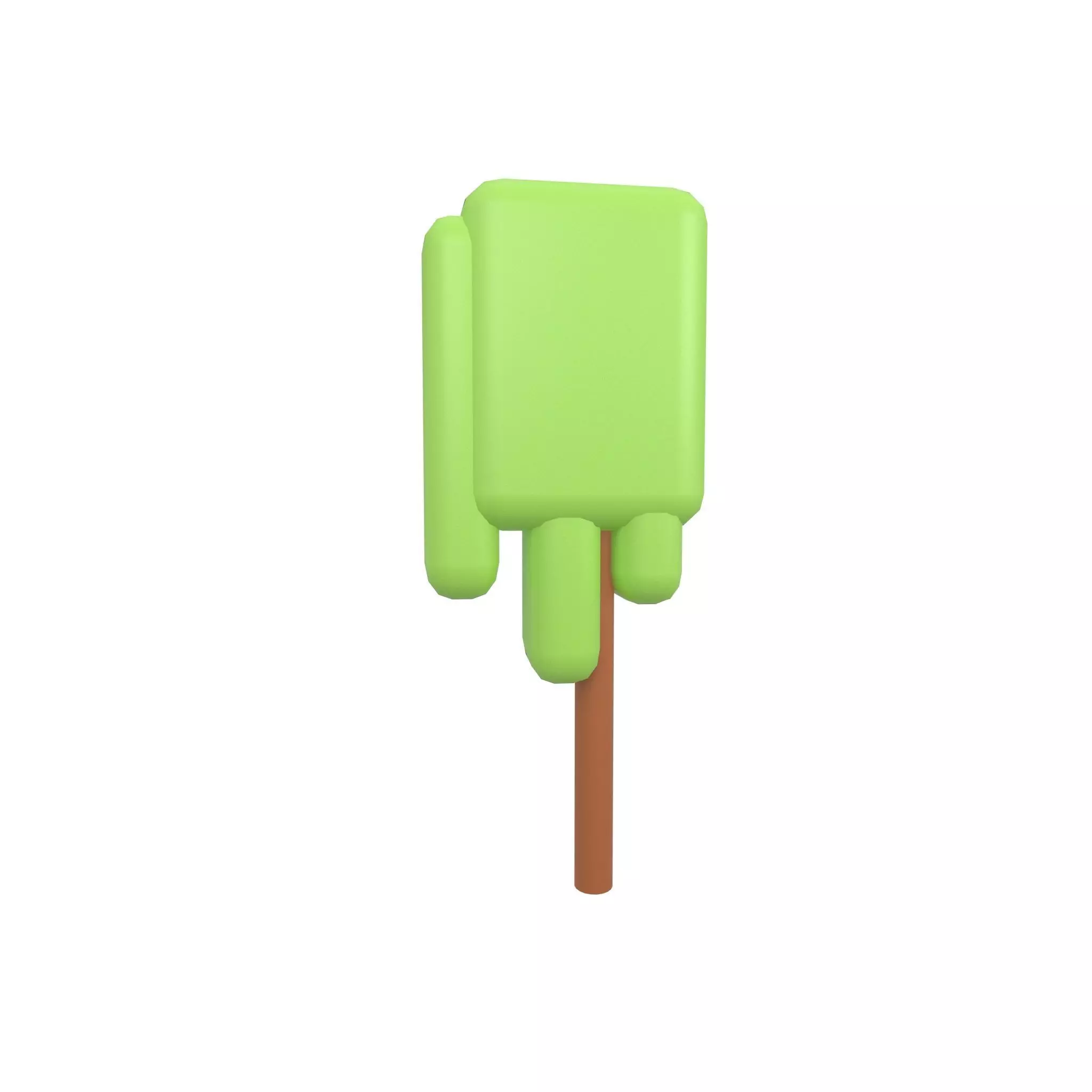 Cartoon Tree v5 001 Low-poly 3D model_0