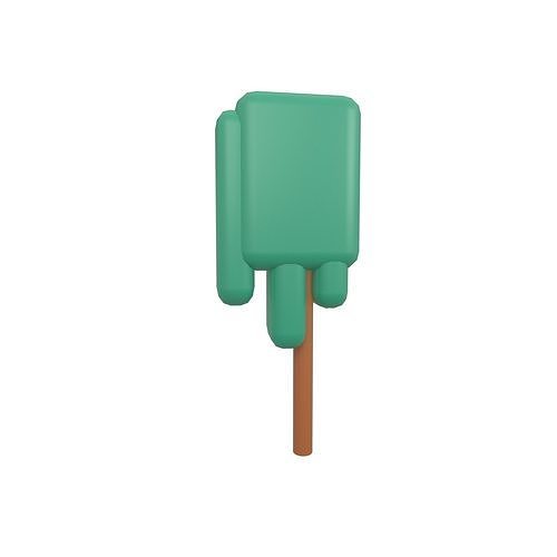 Cartoon Tree v5 003 Low-poly 3D model