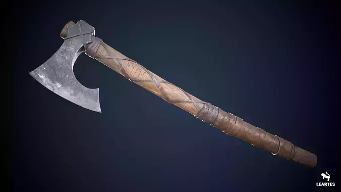 Viking Axe Game-ready
