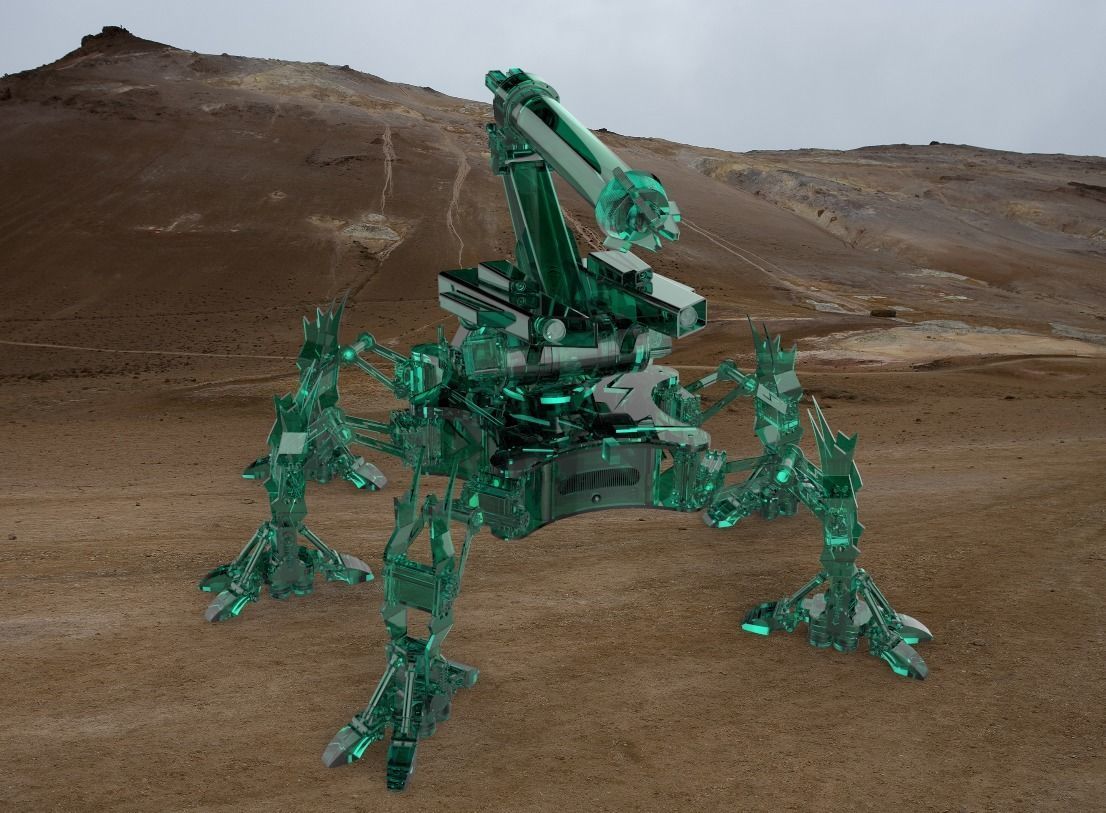 The sewer dredging robot 3D model_15