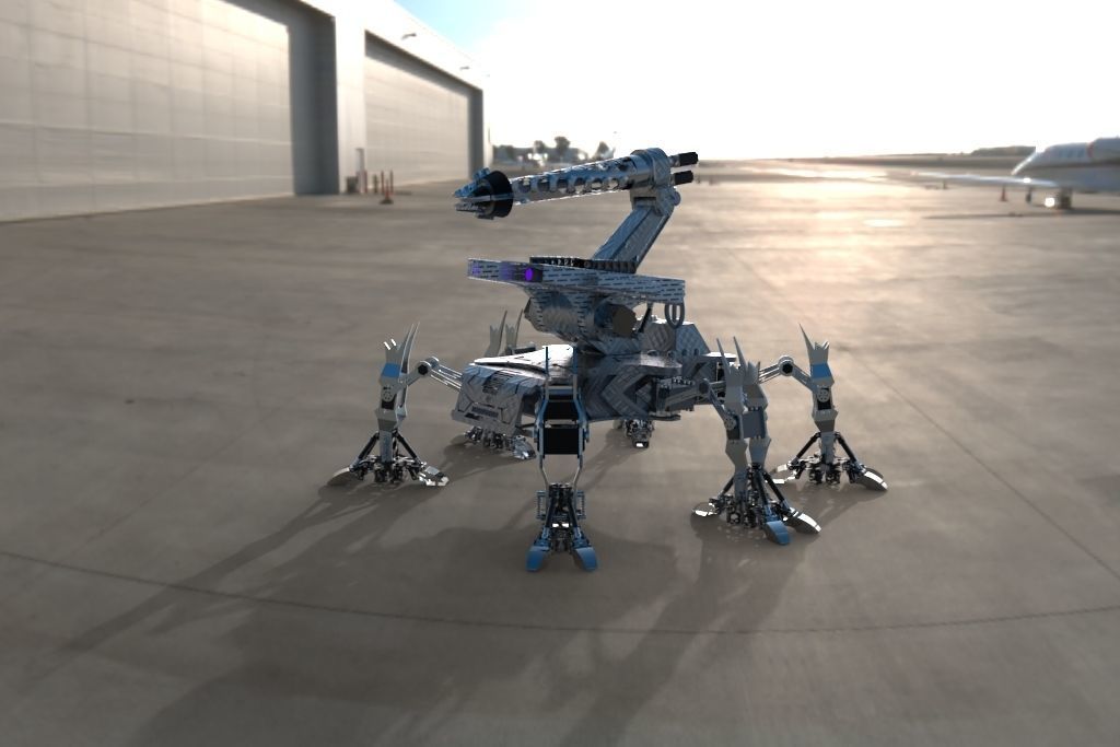 The sewer dredging robot 3D model_13