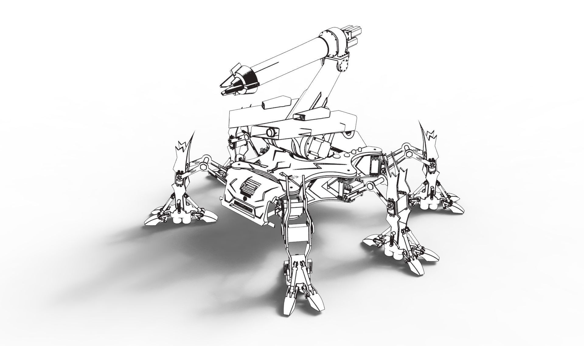 The sewer dredging robot 3D model_21