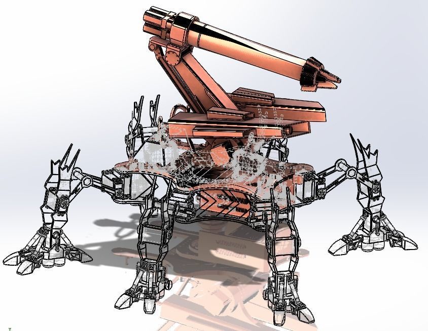 The sewer dredging robot 3D model_26
