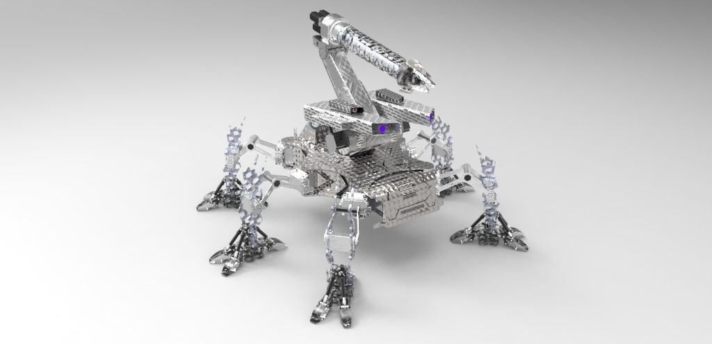 The sewer dredging robot 3D model_3