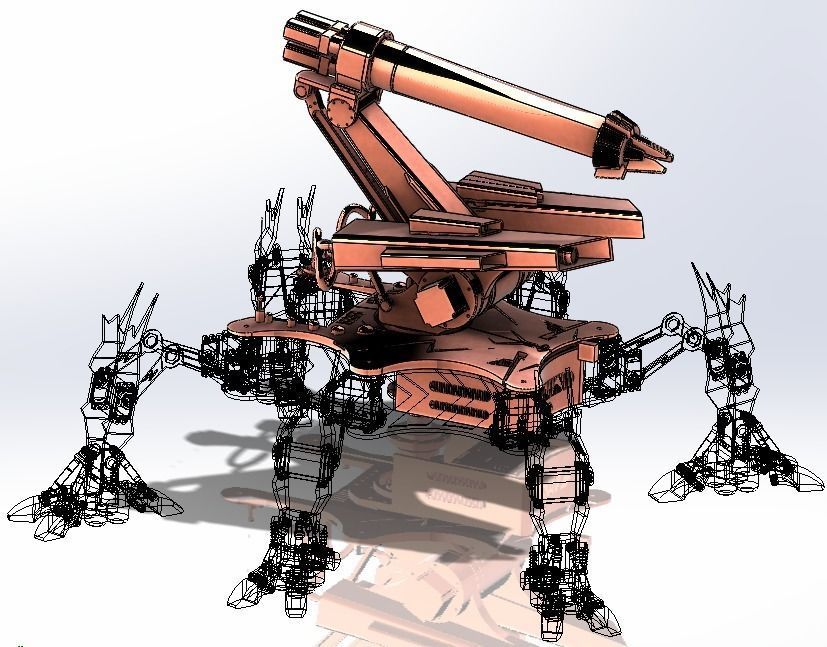 The sewer dredging robot 3D model_31