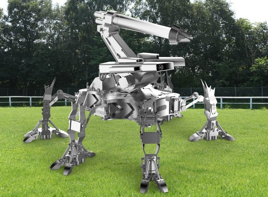 The sewer dredging robot 3D model_9