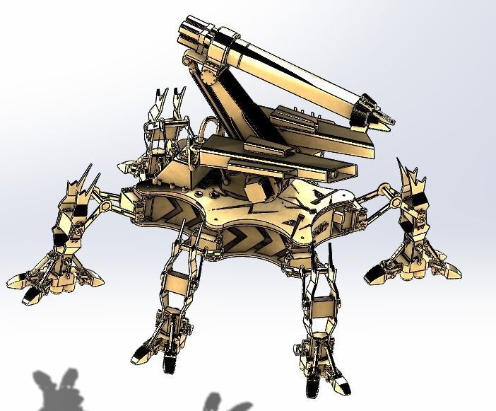 The sewer dredging robot 3D model_16