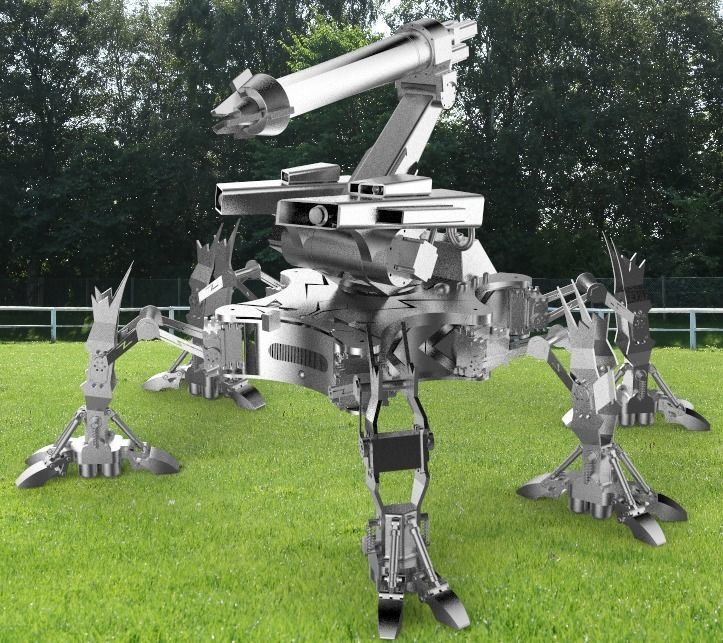 The sewer dredging robot 3D model_2